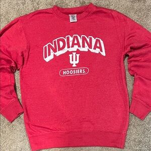 Rivalry Threads IU Hoosiers Red Crewneck Sweater Size S